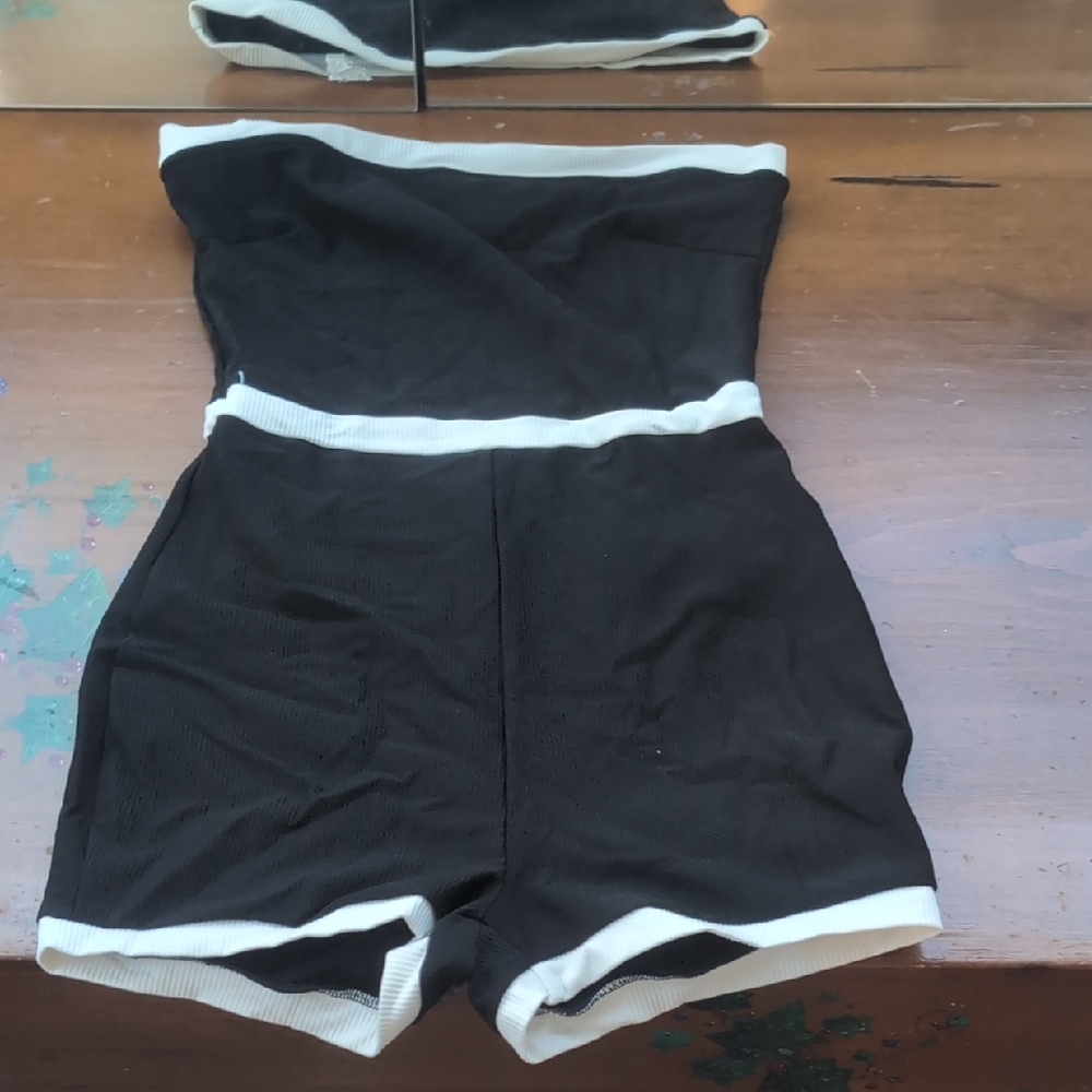 Edikted Black And White Romper
